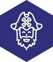 Pirate Beard Vector Icon Design