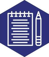 Taking Notes Vector Icon Design