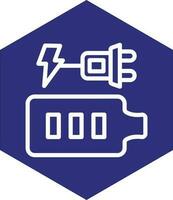 Charging Battery Vector Icon Design