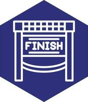 Finish Line Vector Icon Design