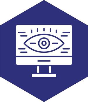 diseño de icono de vector de visualización