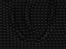 Abstract Black Background With Cutting Wavy Lines. vector