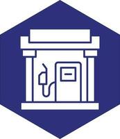 Petrol Station Vector Icon design