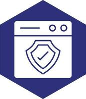 Web Protection Vector Icon design
