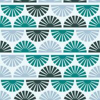 Seamless pattern with abstract shapes in blue and green. Colorful vector illustration.