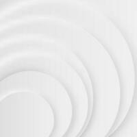 Abstract White Paper Layer Cut Circle Shape Background. vector