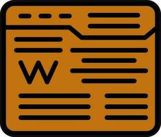 Wikipedia Vector Icon Design