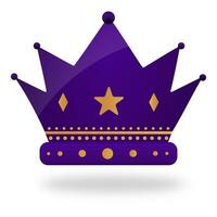Isolated Crown Element On White Background. vector