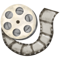 Film reel watercolor png