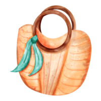 acuarela bolso verano png