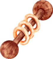 acuarela traqueteo juguete png