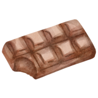 watercolor chocolate bar png