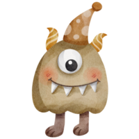 waterverf monster klem kunst png