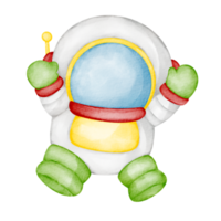 aquarelle mignonne astronaute agrafe art png