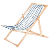 aquarelle plage chaise png