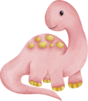 Aquarell süßer Dinosaurier png