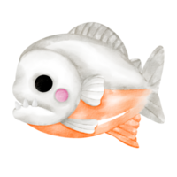 piranha waterverf klem kunst png