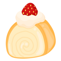 gâteau rouleau dessert png