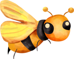 imágenes prediseñadas de abeja acuarela png