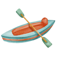 vattenfärg kanot sport png