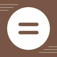 Equal to Symbol Unique Vector Icon