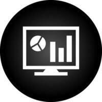 Analytics on screen Vector Icon