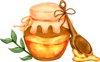 clipart de miel de acuarela png