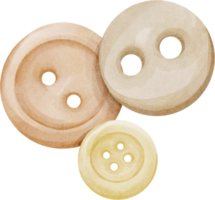 watercolor Button sewing png