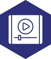 Video Player Vector Icon design