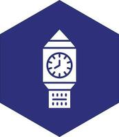 Clock Tower Vector Icon design