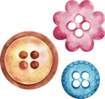 watercolor button clip art png