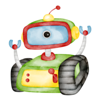 watercolor robot clip art png