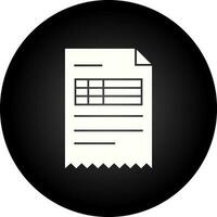 Invoice Vector Icon