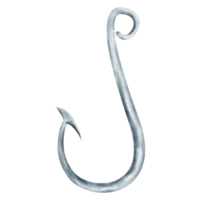 fishing hook watercolor png