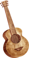 Aquarell Gitarre Musik- Instrument png