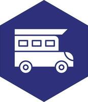 Camper Van Vector Icon design