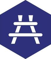Picnic Table Vector Icon design