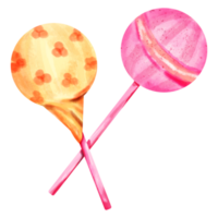 clipart de bonbons aquarelle png