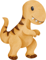 Aquarell süßer Dinosaurier png