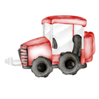 aquarelle tracteur ferme png