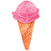 watercolor ice cream png