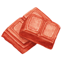 watercolor chocolate bar png