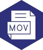 MOV Vector Icon design