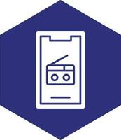 Mobile Radio Vector Icon design