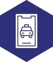 Mobile Taxi Vector Icon design