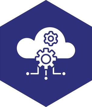 diseño de icono de vector de computación en la nube