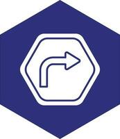 Turn Right Vector Icon design