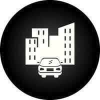 Car in city Vector Icon