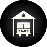 Fire Station Vector Icon