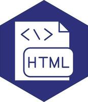 HTML File Vector Icon design
